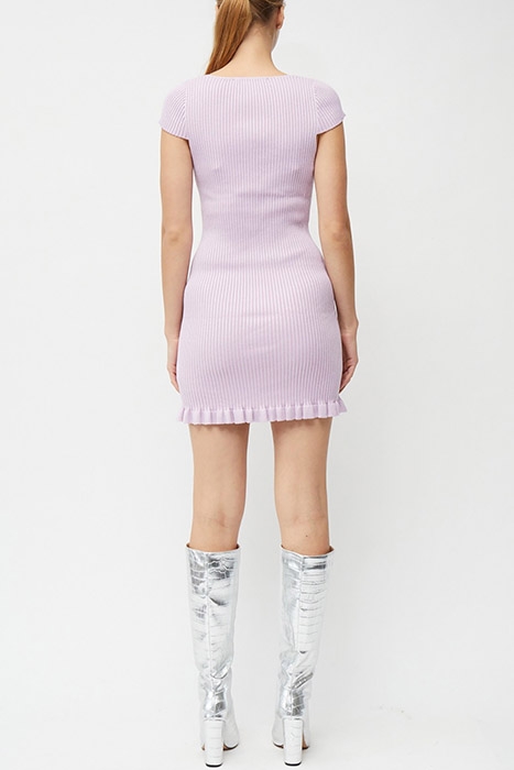 MATHILDA KNIT DRESS MINI LILAC CHIL-FAIR ORCH 2