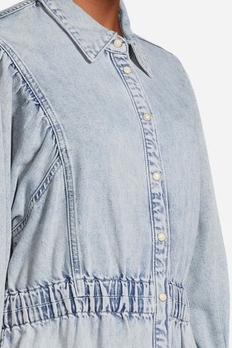 OSA DENIM DRESS LIGHT INDIGO BLUE 4