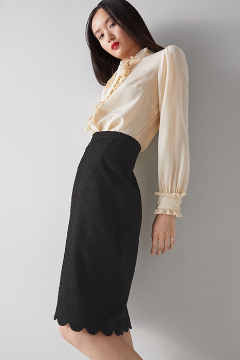 VENICE MIDI SKIRT BLACK 3