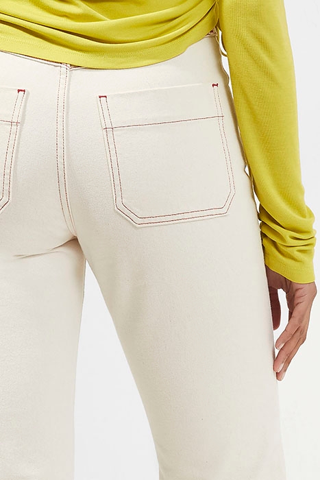 ZITO ORGNC HGH RISE STRT JEANS ECRU 3