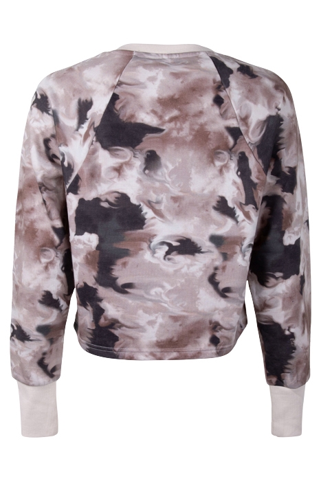 WOMAN SWEATER ALLOVER PRINT A-AFW814W22 PASTELPARCHMENT 11 0 2