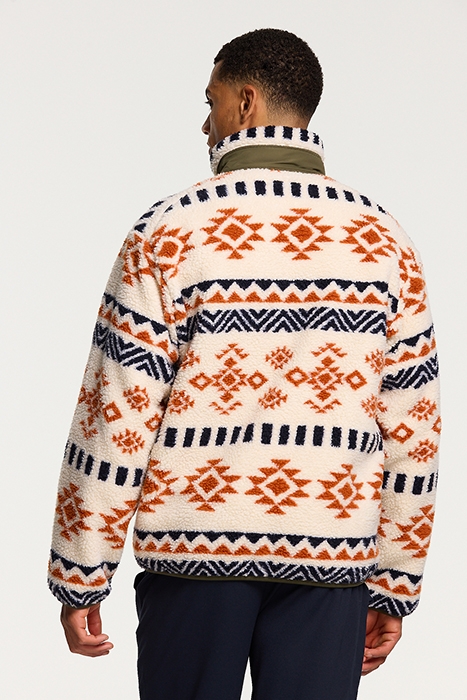 FLEECE JACKET PRINTED TORTILLA WHITE 2