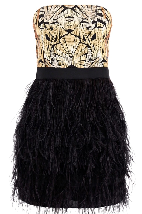 BRONWYN CORSET DRESS JET BLACK 6