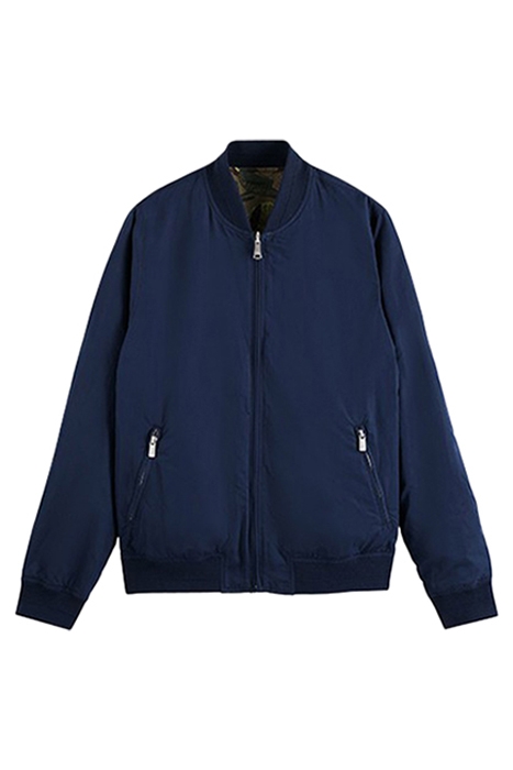 REVERSIBLE BOMBER JACKET NAVY/ARMY FLOWER AOP 1
