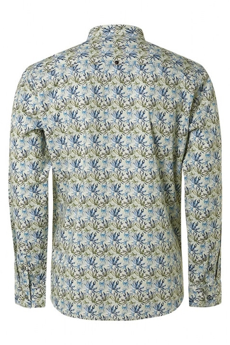 SHIRT STRETCH ALLOVER PRINTED LIGHT GREEN 5