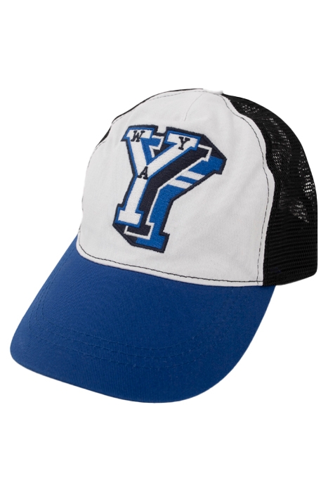 BOYS’ BLUE, WHITE, BLACK EMBROIDERED CAP 5