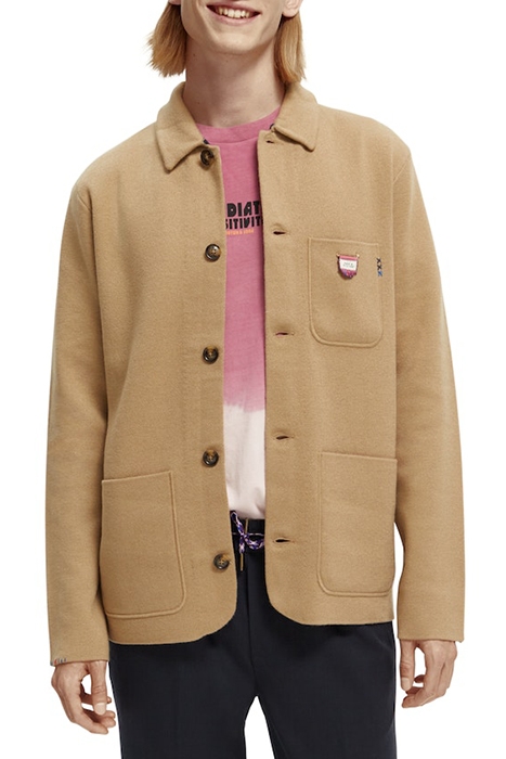 KNITTED BLAZER CARDIGAN SAND 3