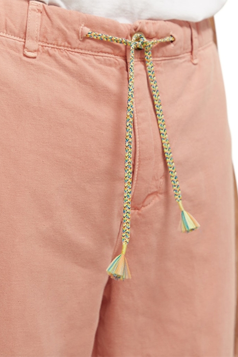 THE DRIFT- GARMENT-DYED COTTON LINEN JOGGER FLAMINGO 7