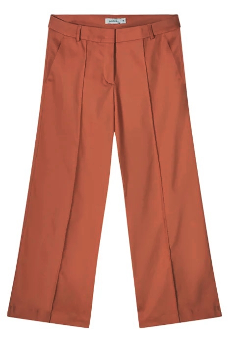TROUSERS WIDE LEG CLASSIC STRETCH WARM APRICOT 4