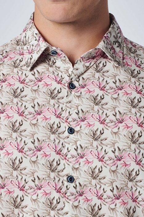 SHIRT STRETCH ALLOVER PRINTED MAUVE 6