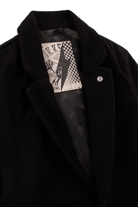 BOYS’ CHARCOAL COTTON KNIT JACKET 5