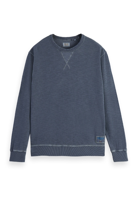 GARMENT-DYED STRUCTURED SWEATSHIRT NIGHT 1
