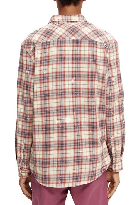 REGULAR-FIT DOUBLE-LAYERED CHECKED SHIRT COMBO A 3