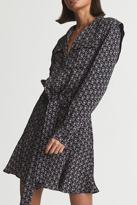 KERRY-NON PRINT FLIPPY MINI DRESS 5