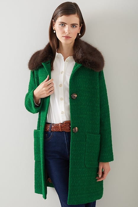 ASTER SINGLE BREASTED COAT GREEN 5