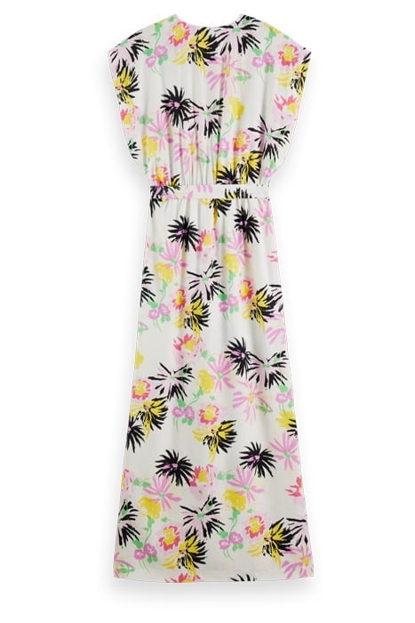 ALLOVER PRINTED MAXI DRESS ASTER WHITE 2