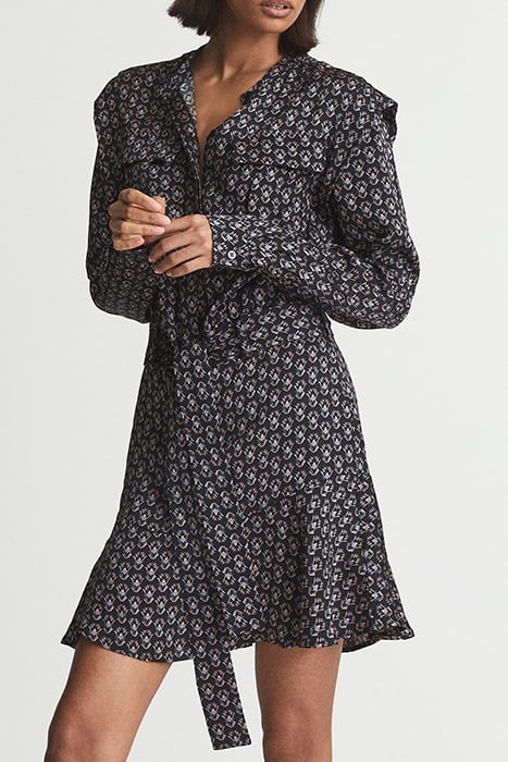 KERRY-NON PRINT FLIPPY MINI DRESS 4