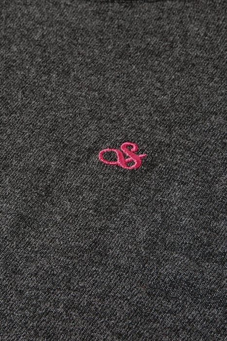 ESSENTIALS ECOVERO VISCOSE MELANGE CREWNECK PULLOVER GRAPHIT 3