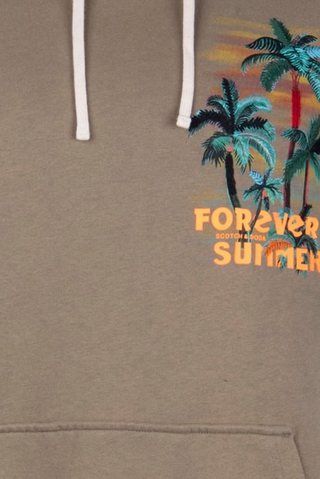 FOREVER SUMMER ARTWORK HOODIE KHAKI 3