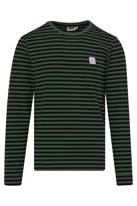 T SHIRT LM GREEN STRIPE 3