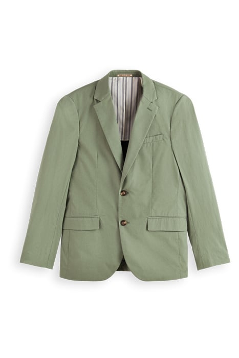 UNCONSTRUCTED DRESSED POPLIN BLAZER ARMY 1