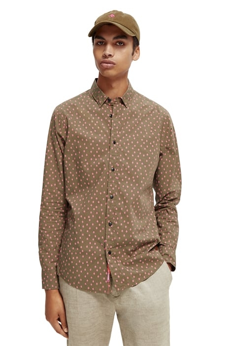 SLIM-FIT ALLOVER PRINTED POPLIN SHIRT COMBO C 3