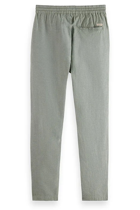 WARREN COTTON/LINEN TWILL JOGGER ARMY 2