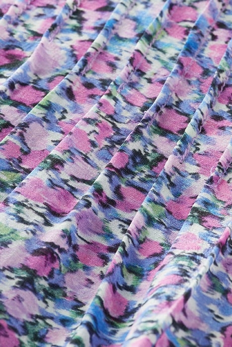 PINTUCK BLOUSE WITH RUFFLE COLLAR ROSARIA PURPLE 3