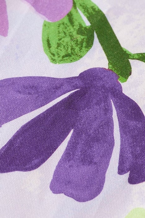 ALL-OVER PRINTED DRAPEY WIDE-LEG PANTS PAINTERS FLOWER 3