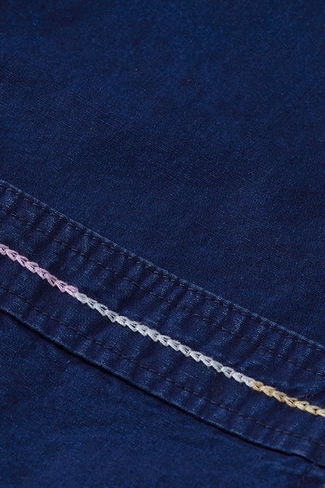 INDIGO LINEN JAPANESE INSPIRED SHIRT JACKET 3