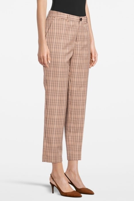 LOWRY - MID RISE SLIM TROUSERS IN YARN DYE CHECK COMBO X 4