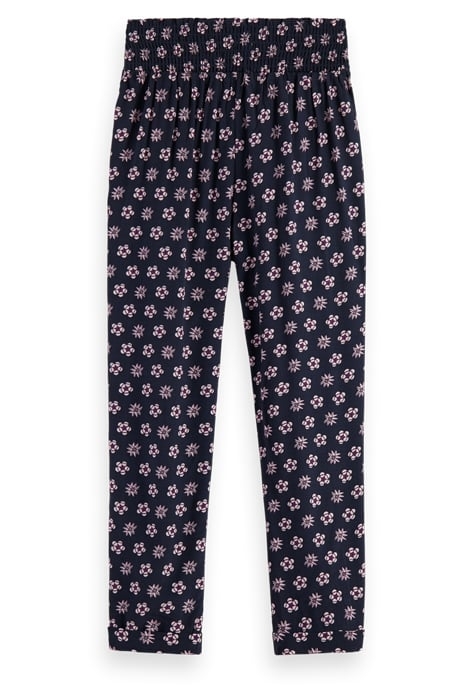 ALL-OVER PRINTED DRAPEY BOW TIE RELAXED SLILM-FIT PANTS NIGH 2