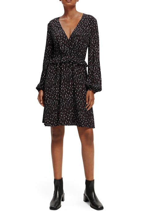 WRAPPED SHORT DRESS IKAT RAIN 4