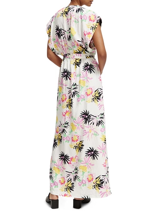 ALLOVER PRINTED MAXI DRESS ASTER WHITE 4