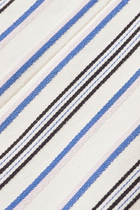 STRIPED DOUBLE BREASTED BLAZER BLUE PINK STRIPES 3