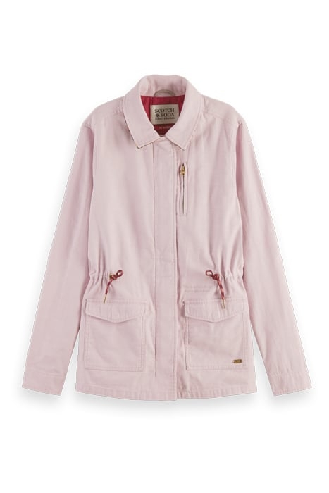 WORKWEAR JACKET IN ORGANIC COTTON LAVENDER 1