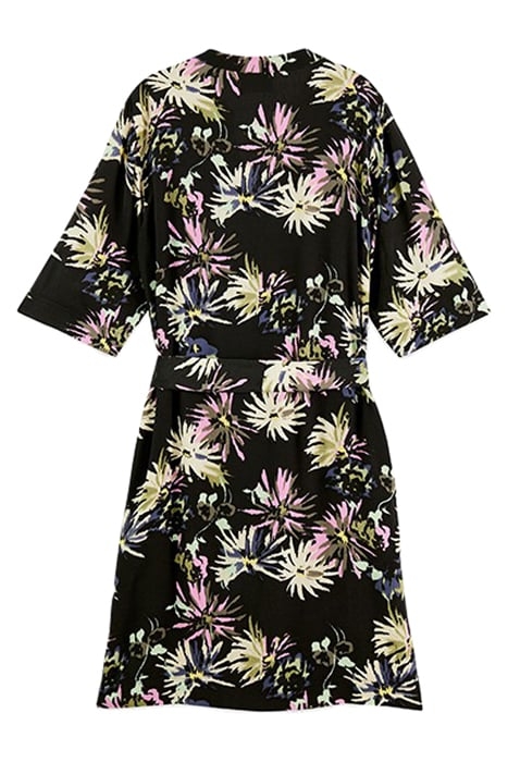 ALLOVER PRINTED LOOSE FIT DRESS ASTER BLACK 2