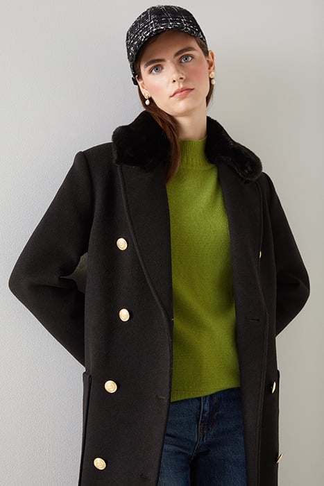 CRAWFORD DOUBLE BREASTED COAT BLACK 7