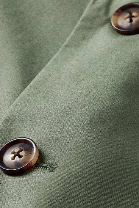 UNCONSTRUCTED DRESSED POPLIN BLAZER ARMY 8