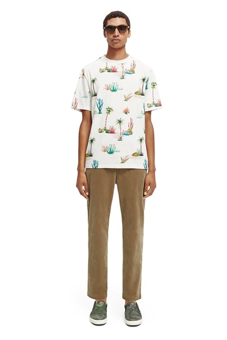 PRINTED REGULAR FIT T-SHIRT IN ORGANIC COTTON COMBO E 5