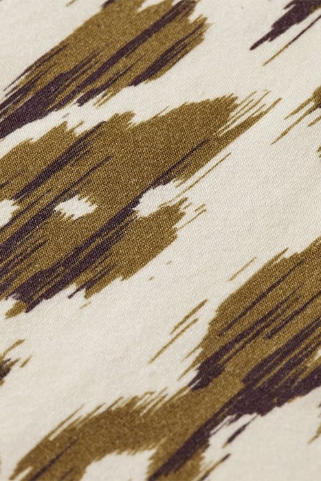 ALL-OVER PRINT SLIM-FIT LONG SLEEVE T-SHIRT BRUSHED IKAT KHA 6