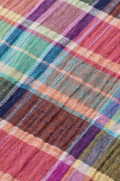 BONDED LONG SLEEVE SHIRT IN PRINTS AND CHECKS MULTI CHECK 3