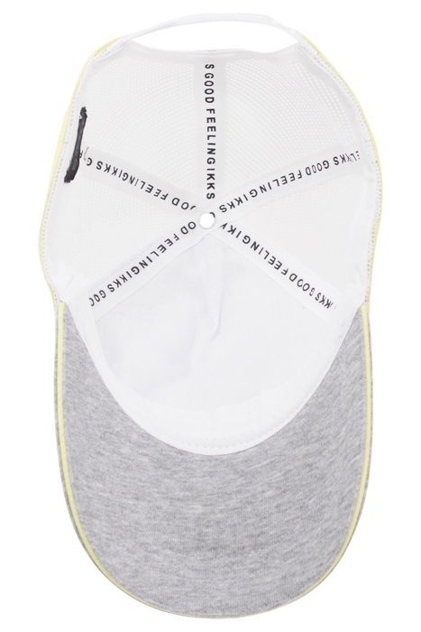 BOYS’ GREY, WHITE AND YELLOW CAP 3