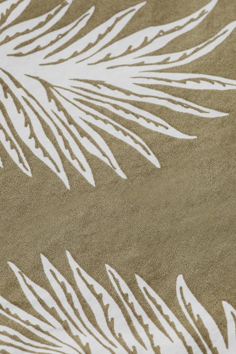 SEASONAL RELAXED STRAIGHT - PRINTED POPLIN BERMUDA KHAKI LEA 8