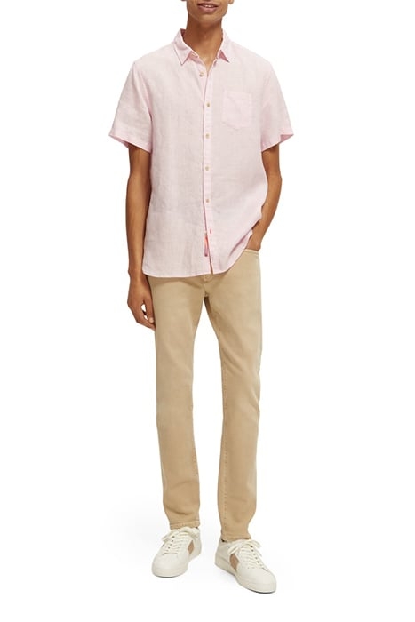 SHORT SLEEVE LINEN SHIRT ROSE 4