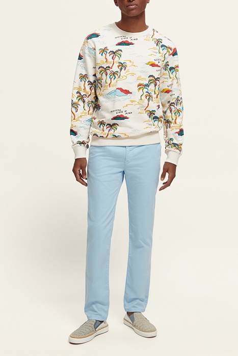 PRINTED SWEATSHIRT WHITE PALMTREE ISLAND AOP 4