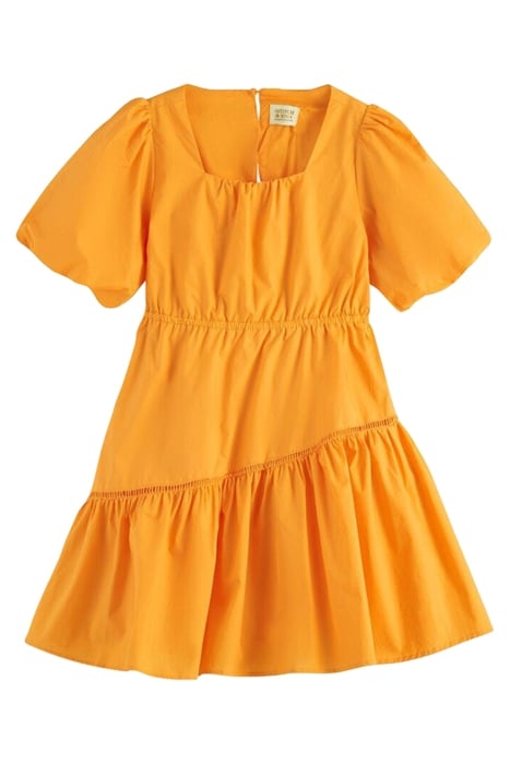 VOLUMINOUS TAPE DETAIL DRESS PAPAYA 1