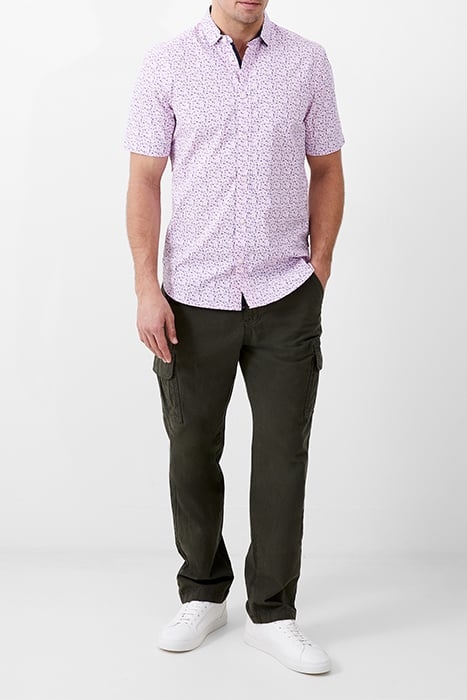 PATTERNED SS NAVY TRIM FLORA PINK 2