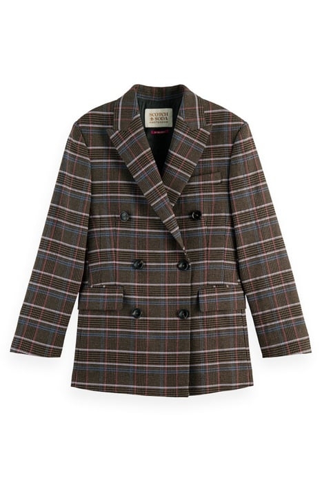 HERITAGE DOUBLE BREASTED CHECK BLAZER HERITAGE POP 1