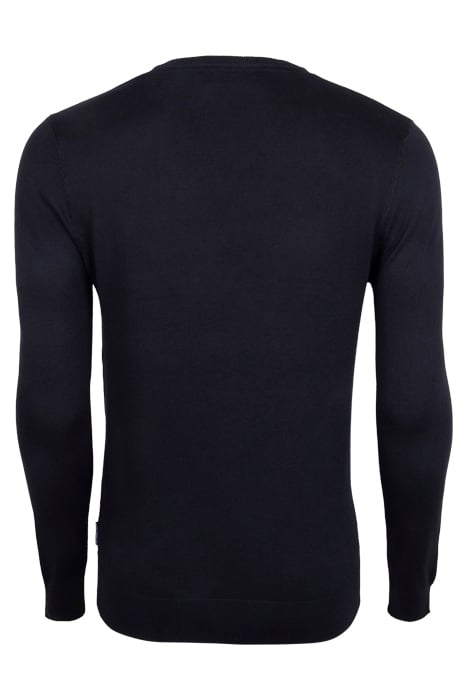 V-NECK KNIT JUMPER BLACK 2